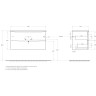 База под раковину BELBAGNO MARINO-CER-N-1000-2C-SO-RG-P