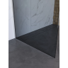 Душевая перегородка BELBAGNO UNO UNO-L-1-TB-100-GR-Cr 100 см, профиль хром, стекло графитовое