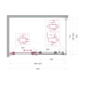 Душевой уголок BELBAGNO MARINO-2-AH-1-120/90-C-GM